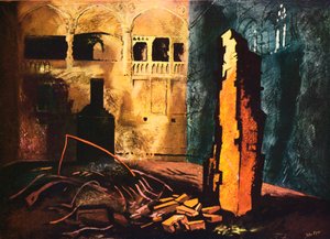 'काउंसिल चैंबर, हाउस ऑफ कॉमन्स', 1941 द्वारा जॉन पाइपर