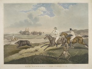 हॉग हंटिंग: द थके हुए सुअर, SW Fores द्वारा उत्कीर्ण द्वारा जॉन प्लैट