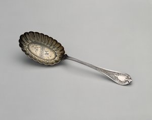 चम्मच, सी। 1870 (सिल्वर गिल्डिंग वाला सिल्वर) द्वारा जॉन आर। वेंडेट