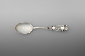 चम्मच (जोड़ी में से एक), c.1860-90 (चांदी) द्वारा जॉन आर। वेंडेट