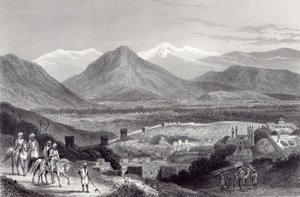 बाला हिसार से कैबुल, जे। स्टीफनसन द्वारा उत्कीर्ण, c.1870