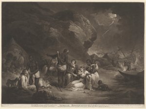 अफ्रीकी आतिथ्य, 1791। द्वारा जॉन राफेल स्मिथ