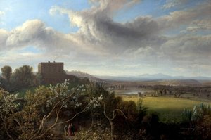 नॉटिंघम कैसल, 1832 द्वारा जॉन रॉसन वॉकर