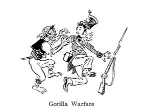 गोरिल्ला वारफेयर, जैसा कि नेपोलियन युद्धों के दौरान स्पेन और पुर्तगाल में अभ्यास किया गया था