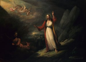मसीह शैतान द्वारा प्रलोभित, 1818।