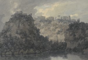 नेमी झील पर, c.1780-83 (कागज पर ग्रेफाइट और डब्ल्यू - सी) द्वारा जॉन रॉबर्ट कोज़ेंस