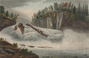 हडसन रिवर पोर्टफोलियो का हैडली फॉल्स नंबर 5, 1821-22।