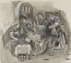 स्कुओला ग्रांडे डी सैन रोक्को में टिंटोरेटो की खतना का चित्रण, अगस्त 1869 द्वारा जॉन रस्किन