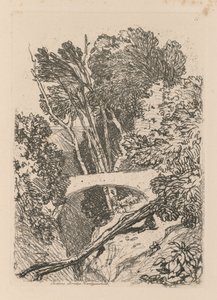 अध्ययन मुक्त प्लेट 11 पार्सन्स ब्रिज Cardingshire, 1838 कर रहे हैं। द्वारा जॉन बेच Cotman