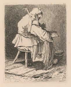 लिबर स्टडियोरम: प्लेट 44, रेम्ब्रांट के बाद स्केच, 1838। द्वारा जॉन बेच Cotman