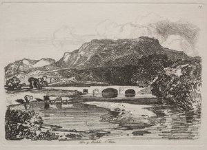 अध्ययन मुक्त टैन y Beolch, उत्तर वेल्स, 1838 कर रहे हैं। द्वारा जॉन बेच Cotman