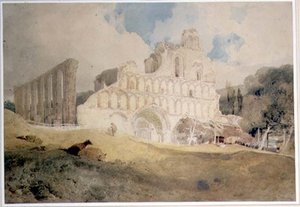 सेंट बॉटोल्फ़्स प्रैरी, कोलचेस्टर, c.1804-5 (पेंसिल, कागज पर पानी के रंग का) द्वारा जॉन बेच Cotman
