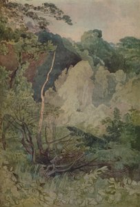 ग्रेटा नदी के पास पेड़, 1923 द्वारा जॉन बेच Cotman