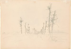 तबाह लैंडस्केप [वर्सो], 1918। द्वारा जॉन सिंगर सार्जेंट
