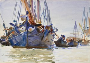 एंकर पर इतालवी नौकायन वेसल्स, c1904-1907 द्वारा जॉन सिंगर सार्जेंट