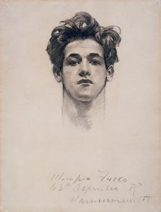 ओलम्पियो फ्यूस्को, c.1900-10 (कागज पर चारकोल और स्टंप) द्वारा John Singer Sargent
