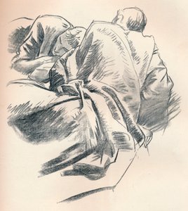 ड्रेपर का अध्ययन, c1916 द्वारा जॉन सिंगर सार्जेंट