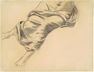 एक लिपटी हुई आकृति का अध्ययन, 1920-1925। द्वारा जॉन सिंगर सार्जेंट