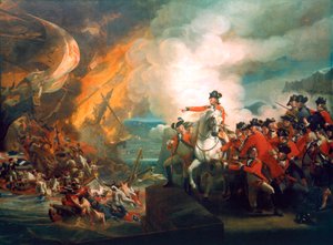 जिब्राल्टर में फ्लोटिंग बैटरियों की हार, 1782 सी 1783 द्वारा जॉन सिंगलटन कोपले