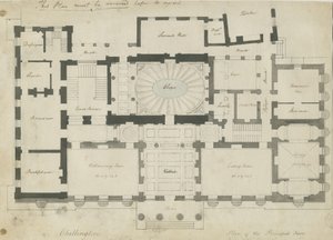 चिलिंगटन हॉल: पेन और पेंसिल ड्राइंग, एनडी [1789]