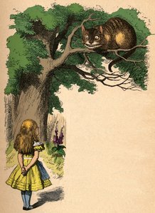 एलिस और चेशायर कैट, 1889 द्वारा जॉन टेनिएल