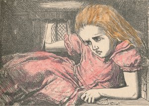 ऐलिस, जैसे-जैसे वह बड़ी होती जाती है, 1889 द्वारा जॉन टेनिएल