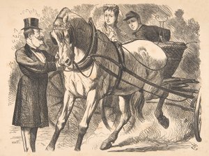 ईजिंग द कर्ब पंच, 24 जुलाई, 1869, 1869। द्वारा जॉन टेनिएल