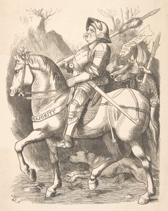 द नाइट एंड हिज़ कम्पेनियन पंच, 5 मार्च, 1887, 1887। द्वारा जॉन टेनिएल
