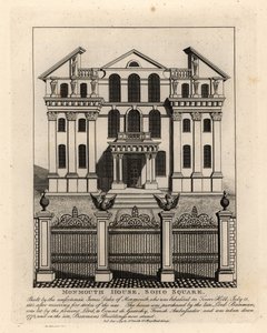 मॉनमाउथ हाउस, सोहो स्क्वायर, 1773 को ध्वस्त कर दिया गया द्वारा जॉन थॉमस स्मिथ