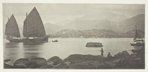 एक कैंटन ट्रेडिंग जंक, सी। 1868. द्वारा जॉन थॉमसन