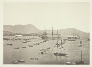 हार्बर, हांगकांग, सी। 1868. द्वारा जॉन थॉमसन