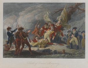जनरल मोंटगोमरी की मृत्यु, 1775 द्वारा जॉन ट्रंबल