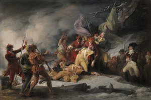 31 दिसंबर, 1775, 1786 को क्यूबेक में हुए हमले में जनरल मोंटगोमरी की मौत