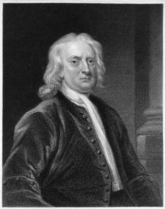सर आइजैक न्यूटन (1642-1727) का चित्रण, एडवर्ड स्क्रिपन द्वारा उत्कीर्ण (1775-1841)