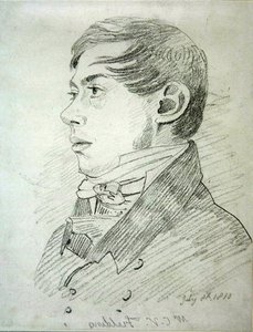 एंथोनी वांडिक कोपले फील्डिंग (1787-1855), 1810 (वॉव पेपर पर ग्रेफाइट) द्वारा जॉन वर्ले
