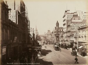 कॉलिन्स स्ट्रीट, मेलबोर्न, सी .1880 द्वारा जॉन डब्ल्यू लिंड्ट
