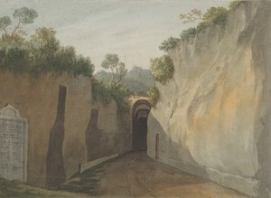 पोसिलिपो, नेपल्स के ग्रोटो में प्रवेश, 1778-79। द्वारा जॉन वारविक स्मिथ