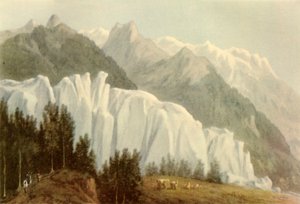 द ग्लेशियर डेस बॉसन्स, शैमॉनिक्स, 1786, 1946।