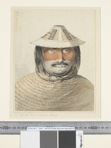 F.26 ए मैन ऑफ प्रिन्स विलियम साउंड, c.1773-84 (वाटर कलर) द्वारा जॉन वेबर