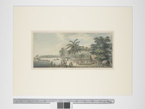 F.3 अनामुक में एक दृश्य, c.1773-84 (जल रंग और प्रिंट उत्कीर्णन) द्वारा जॉन वेबर