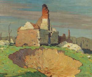 ए शेल होल, 1914-19 द्वारा जॉन विलियम बीट्टी