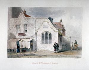 सेंट बार्थोलोम्यू चैपल, किंग्सलैंड रोड, हैकनी, लंदन, 1851 का दृश्य