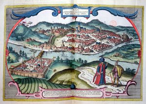तुर्की के कब्जे के दौरान बुडापेस्ट, जॉर्ज ब्रौन (1541-1622) द्वारा &39;ले थिएटर डु मोंडे&39; से, जन जाॅनसन, एम्स्टर्डम द्वारा प्रकाशित द्वारा जोरिस हॉफनागल