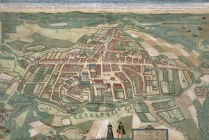 ब्रौन द्वारा रोम के मानचित्र, &39;विश्व&39; से (1541-1622) और फ्रांज Hogenbergh (1535-1590) 1597