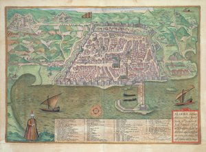 &39;विश्व&39; से ब्राउन द्वारा टोलेडो के मानचित्र (1541-1622) और फ्रांज Hogenbergh (1535-1590), 1566