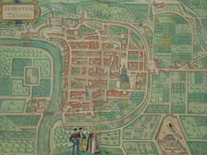 ट्रेंटो के मानचित्र, ब्राउन (1541-1622) और फ्रांज Hogenbergh द्वारा &39;विश्व&39; से (1535-1590) c.1572-1617 द्वारा जोरिस हॉफनागल