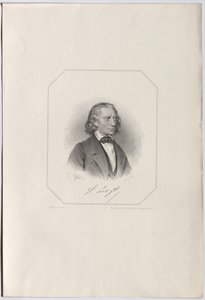 फ्रांज़ लिज़्ज़त का पोर्ट्रेट 1811-1886, 1856। द्वारा जोसेफ क्राहुबेर