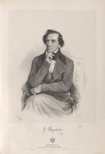 संगीतकार गियाकोमो मेयेरबीर का चित्र 1791-1864, 1847।