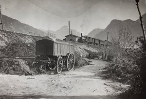 एल्बम "मेरा विश्व युद्ध - दक्षिण-पश्चिम मोर्चे की यादें (कैरिंथिया, इटली, दक्षिण टायरॉल) (मेरा विश्व युद्ध - कारिंथिया, इटली में दक्षिण-पश्चिमी मोर्चे की यादें, ट्रेंटिनो-ऑल्टो अडिगे) 31/03 / 1915-12 / ११ / १९१८ - जोसेफ ज़ोहल्स वियना ": रेलवे टोल द्वारा जोसेफ़ ज़ोहल्स