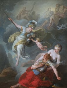 मंगल ग्रह के खिलाफ मिनर्वा की लड़ाई, 1771।
